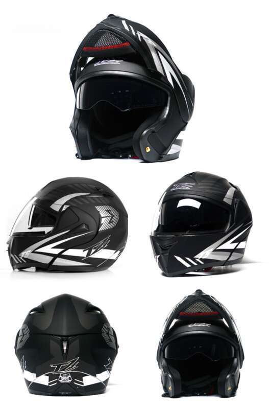 VIRTUE Electric Vehicle DOT Dual Lens Open Face Helmet Can Meet The New National Standard 3C_autovado.com
