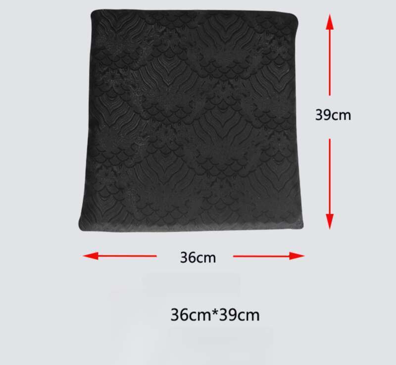 JDM Black Interior Bone Ice Silk Latex Waist Pillow Four Seasons Universal Seat Cushion_autovado.com