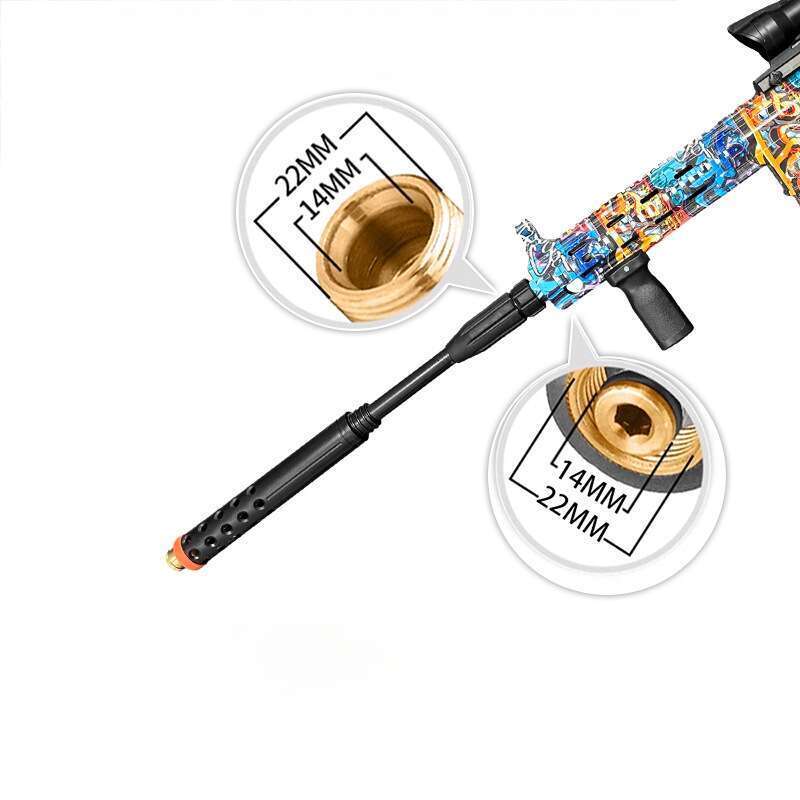 New High Pressure Simulation M416 Paint Foam Household M22 Online Red Car Washing Shop Booster Spray Gun_autovado.com