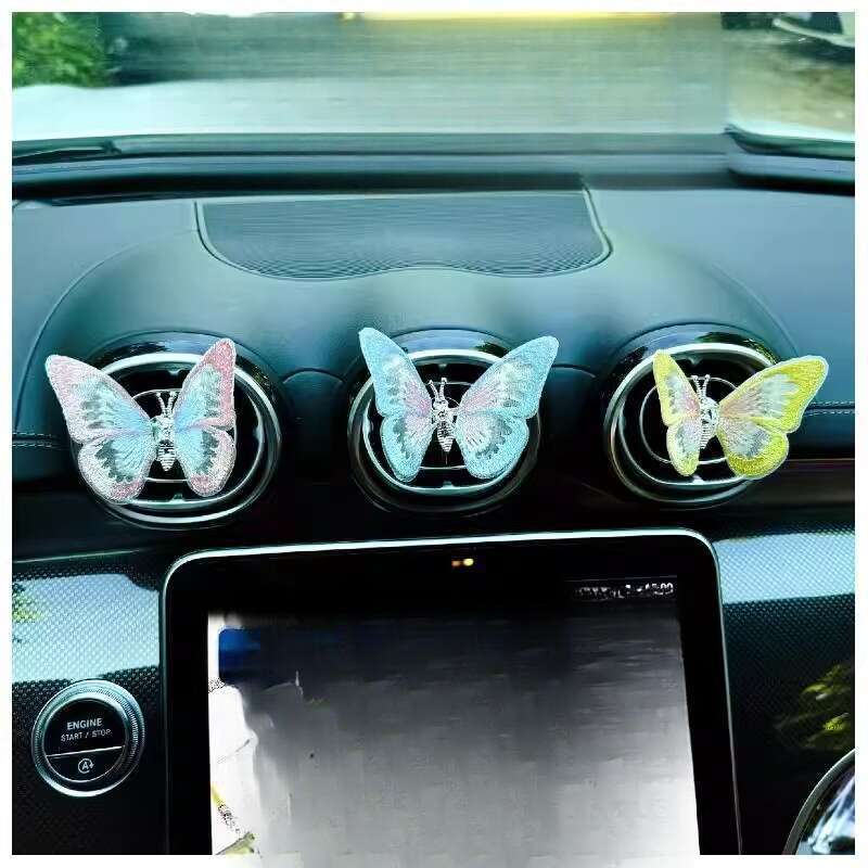 Moving Butterfly Center Console Air Outlet Car Small Ornament Healing Series Interior Decoration Creativity_autovado.com