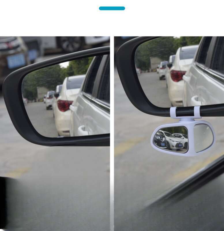 Reverse Rearview Auxiliary True Glass Mirror 360 Degree Rotatable Front And Rear Wheels Visible High-definition Blind_autovado.com