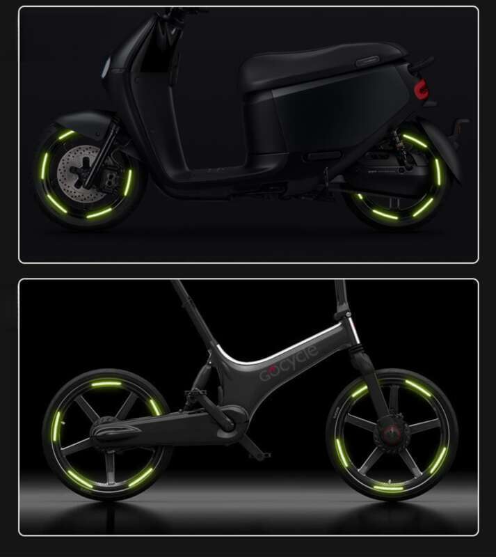 Fluorescent Car Wheels, Reflective Warning Wheel Hubs, Electric Bikes, Motorcycles, And Night Light Stickers On Bicycles_autovado.com