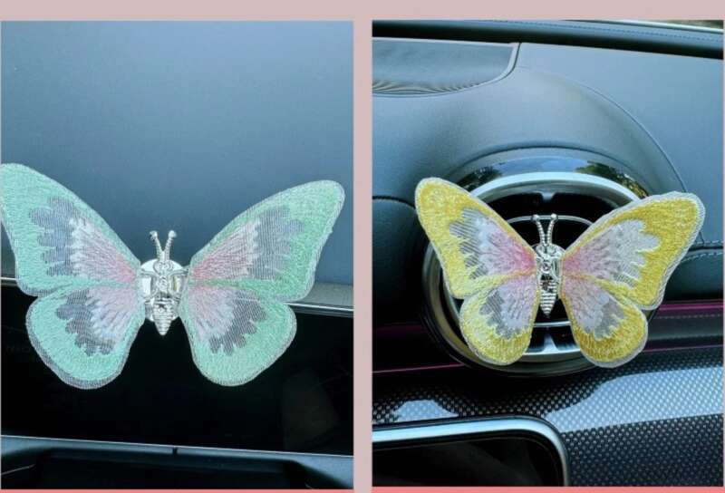 Moving Butterfly Center Console Air Outlet Car Small Ornament Healing Series Interior Decoration Creativity_autovado.com