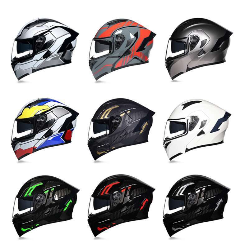 Orz Motorcycle Men's And Women's Uncovered Helmet, Dual Mirror Winter Tail Wing, Semi Full Coverage, All Season_autovado.com