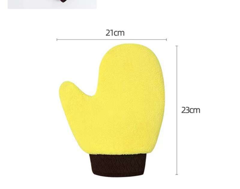 Coral Wash, Bear Paw Gloves, Wiping Cloth, Wash Towel, Double-sided Velvet Thickened Car Cleaning And Beauty Tools_autovado.com