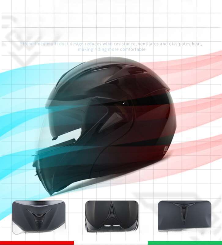 Specially Designed VIRTUE Electric Motorcycle Bluetooth Men's Exposed Helmet, Running Helmet Can Be Made Into New_autovado.com