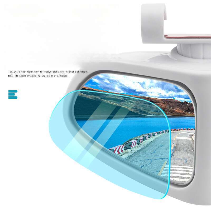 Reverse Rearview Auxiliary True Glass Mirror 360 Degree Rotatable Front And Rear Wheels Visible High-definition Blind_autovado.com