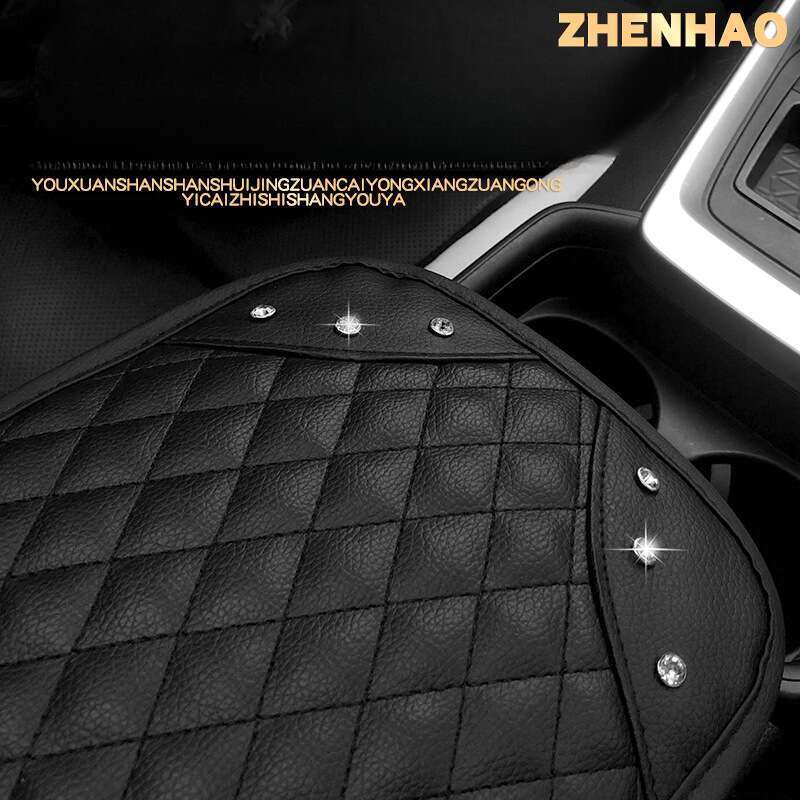 Car With Diamond Inlay, Central Box Anti Slip Pad, Car Universal Interior Armrest Cover Protective Pad_autovado.com