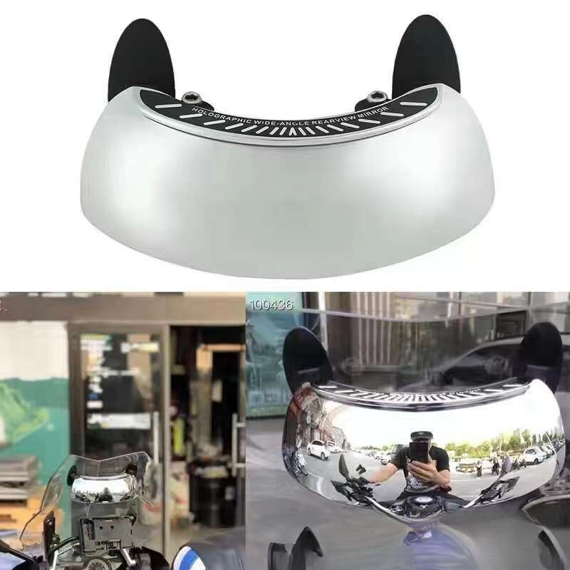 Motorcycle Off-road Vehicle Modification Accessories: 180 ° Wide-angle Rearview Mirror, Full Angle, No Blind Spots, Large Angle Re_autovado.com