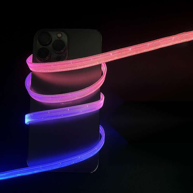 6A Starry Sky Luminous Data Suitable For 15 Running Lantern Colorful Mobile Charging Cable Car_autovado.com