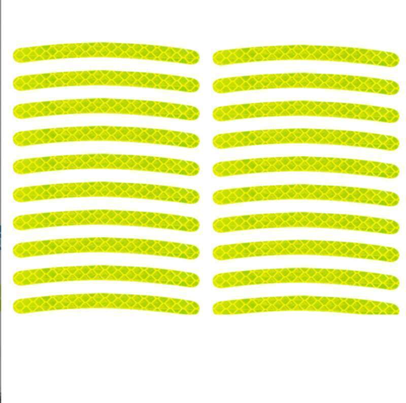 Car Wheel Hub Reflective Seven Color Laser Luminous Tire Anti-collision Sticker With Personalized Creativity, Motorcycle_autovado.com