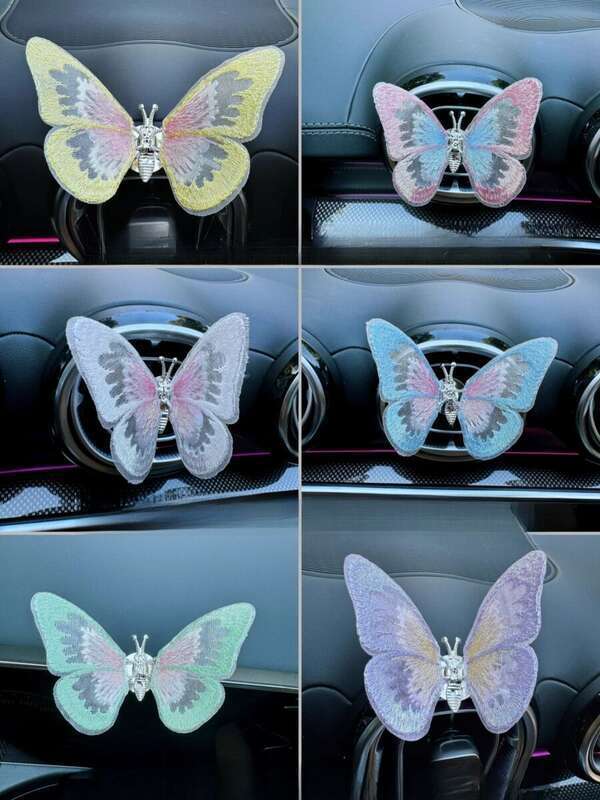 Moving Butterfly Center Console Air Outlet Car Small Ornament Healing Series Interior Decoration Creativity_autovado.com