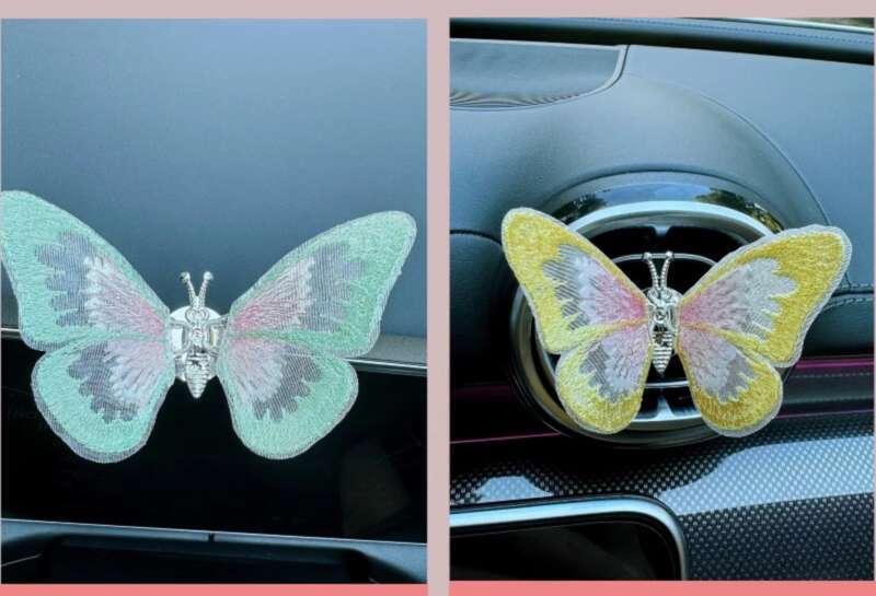 Moving Butterfly Center Console Air Outlet Car Small Ornament Healing Series Interior Decoration Creativity_autovado.com