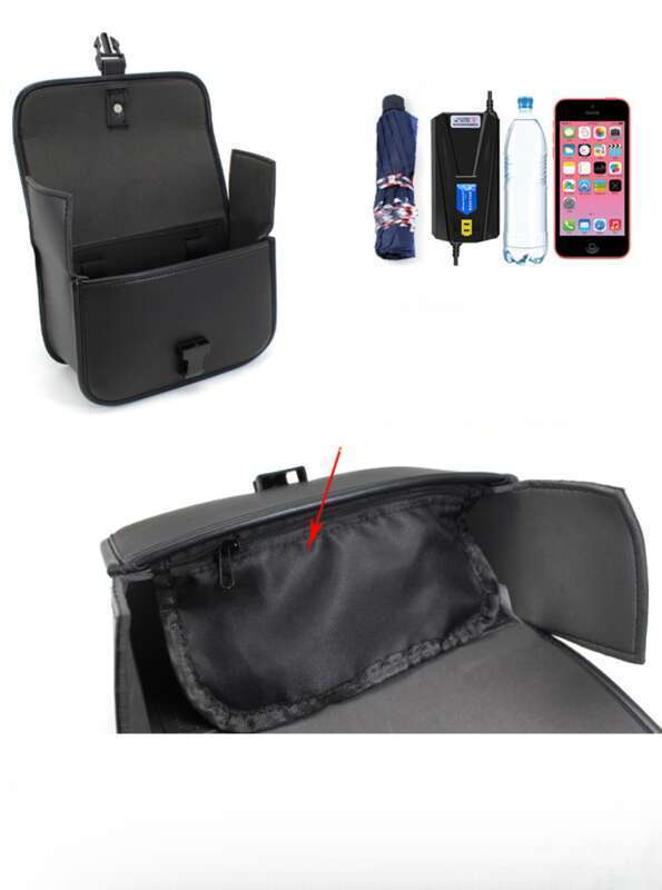 Electric Scooter Front Cargo Pocket Decoration Accessories Motorcycle Leather Hanging Bag Waterproof Yadi No. 9 Emma_autovado.com