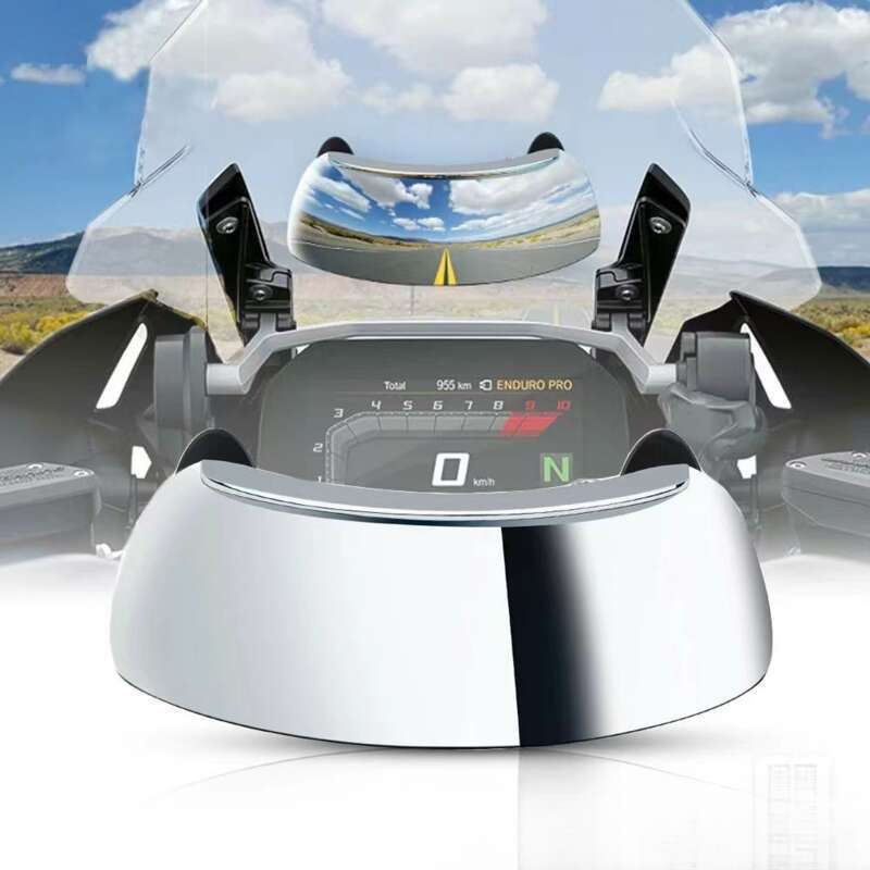 Motorcycle Off-road Vehicle Modification Accessories: 180 ° Wide-angle Rearview Mirror, Full Angle, No Blind Spots, Large Angle Re_autovado.com