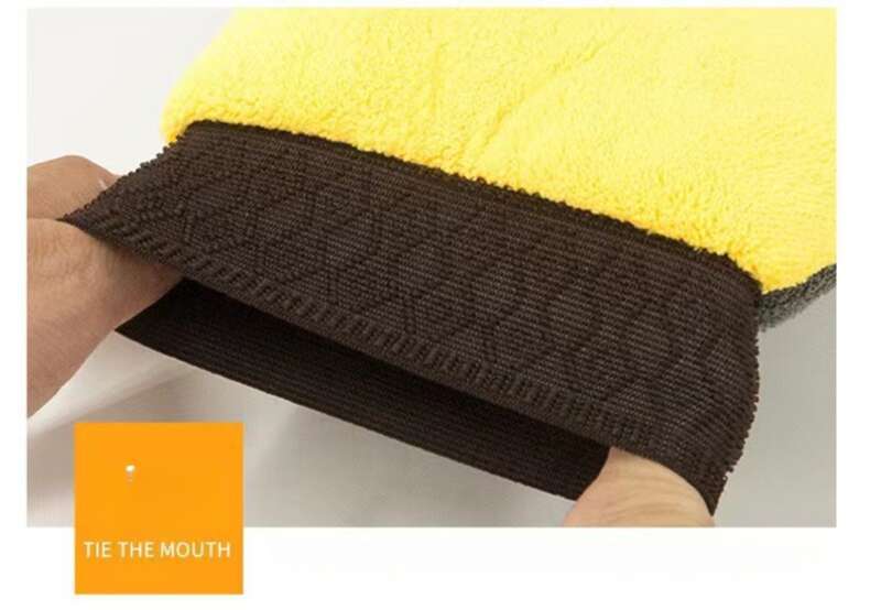 Coral Wash, Bear Paw Gloves, Wiping Cloth, Wash Towel, Double-sided Velvet Thickened Car Cleaning And Beauty Tools_autovado.com