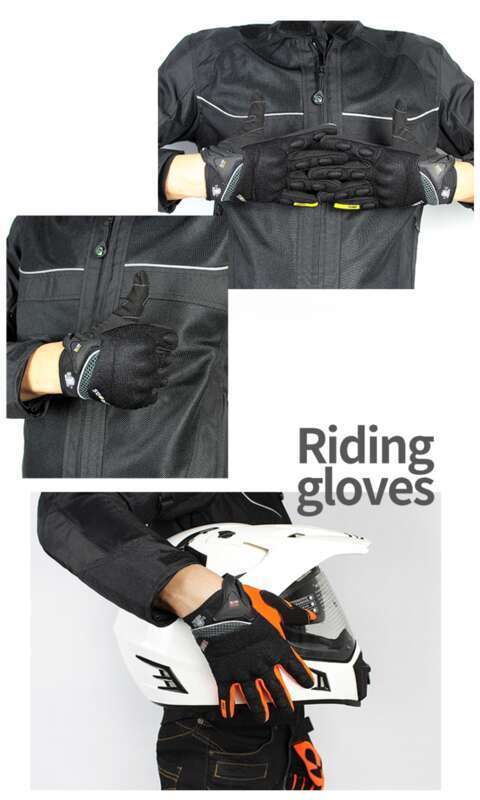 Off Road Fall, Anti Slip, Breathable Riding Racing Motorcycle All Finger Gloves For Men's Summer Knight Equipment_autovado.com