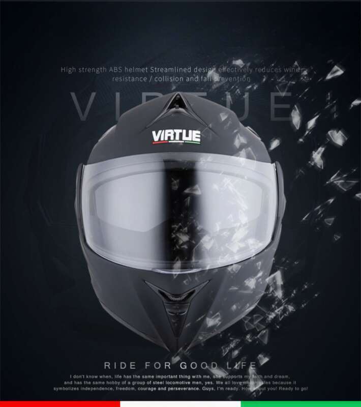 Specially Designed VIRTUE Electric Motorcycle Bluetooth Men's Exposed Helmet, Running Helmet Can Be Made Into New_autovado.com