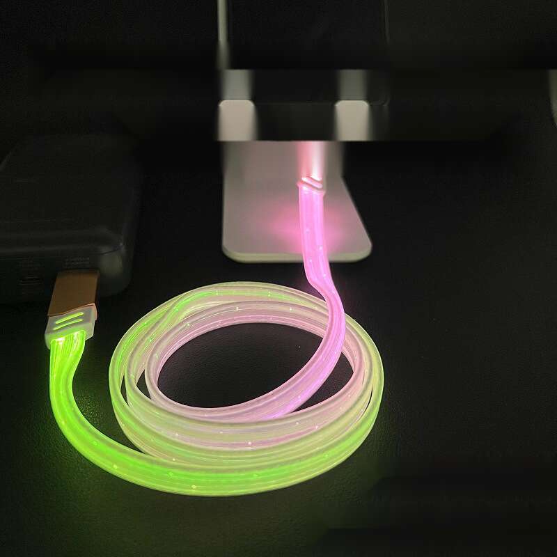 6A Starry Sky Luminous Data Suitable For 15 Running Lantern Colorful Mobile Charging Cable Car_autovado.com