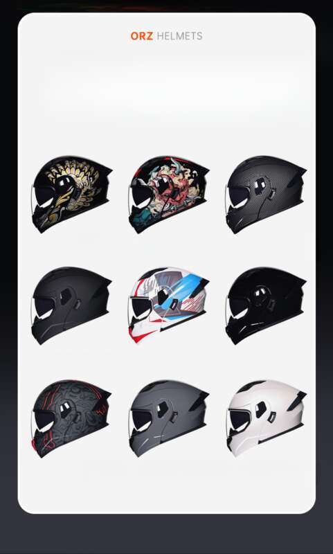 Orz New Revealed Double Lens Men's And Women's Four Seasons Motorcycle Travel Cruise Helmet Large_autovado.com