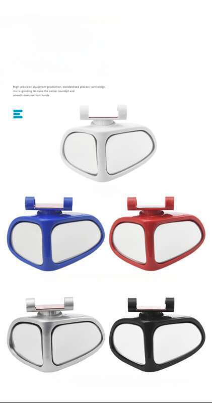 Reverse Rearview Auxiliary True Glass Mirror 360 Degree Rotatable Front And Rear Wheels Visible High-definition Blind_autovado.com