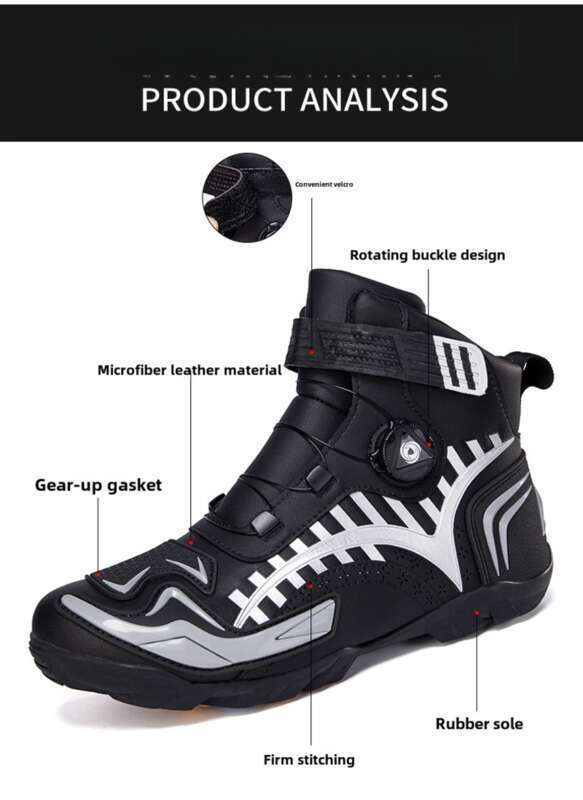 Motorcycle Cycling Boots For All Seasons, Off-road Men's Women's Summer, Wear-resistant, Breathable, Shock-absorbing,_autovado.com