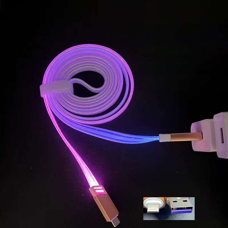 6A Starry Sky Luminous Data Suitable For 15 Running Lantern Colorful Mobile Charging Cable Car_autovado.com
