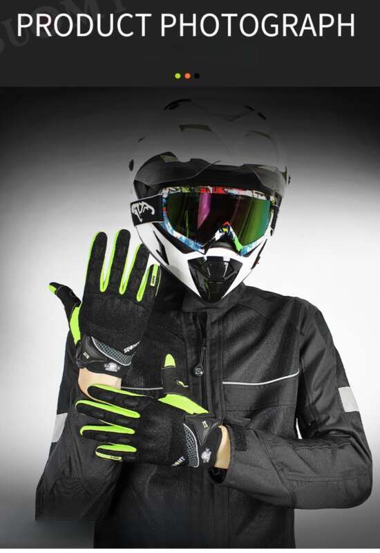 Off Road Fall, Anti Slip, Breathable Riding Racing Motorcycle All Finger Gloves For Men's Summer Knight Equipment_autovado.com